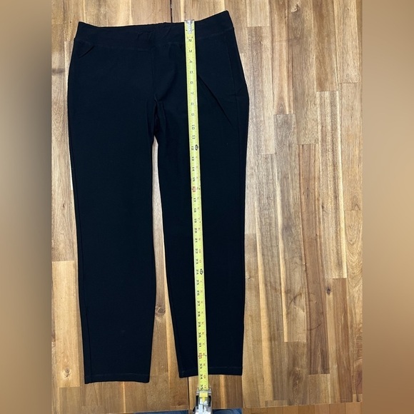 Eileen Fisher Tapered Stretch Versatile Elastic Waist Pull On Black Pants Size S - Picture 6 of 10